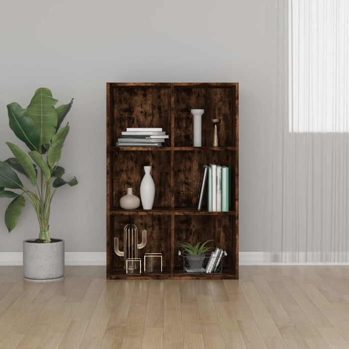 Bibliotecă/dulap, stejar fumuriu, 66x30x98 cm, lemn prelucrat - WALTI WALTI