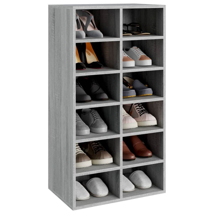 Pantofar, gri sonoma, 54x34x100,5 cm, lemn compozit - WALTI WALTI