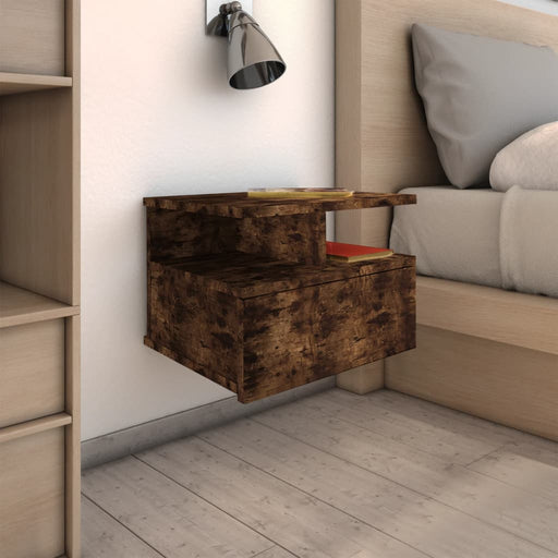 Noptiere plutitoare 2 buc. stejar fumuriu 40x31x27 cm lemn - WALTI WALTI