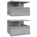 Noptiere plutitoare 2 buc. gri sonoma 40x31x27 cm lemn - WALTI WALTI