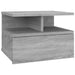 Noptiere plutitoare 2 buc. gri sonoma 40x31x27 cm lemn - WALTI WALTI