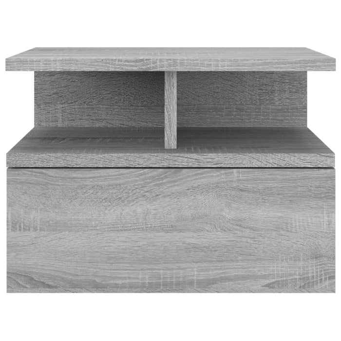 Noptiere plutitoare 2 buc. gri sonoma 40x31x27 cm lemn - WALTI WALTI