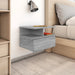 Noptiere plutitoare 2 buc. gri sonoma 40x31x27 cm lemn - WALTI WALTI