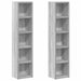 Dulap CD-uri 2 buc. gri sonoma 21x16x93,5 cm lemn prelucrat - WALTI WALTI