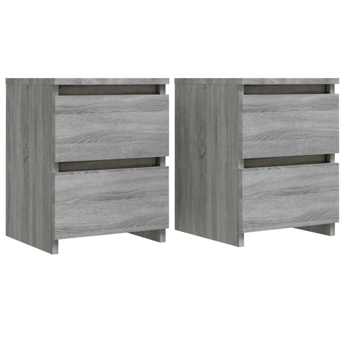 Noptiere 2 buc. gri Sonoma 30x30x40 cm lemn prelucrat WALTI
