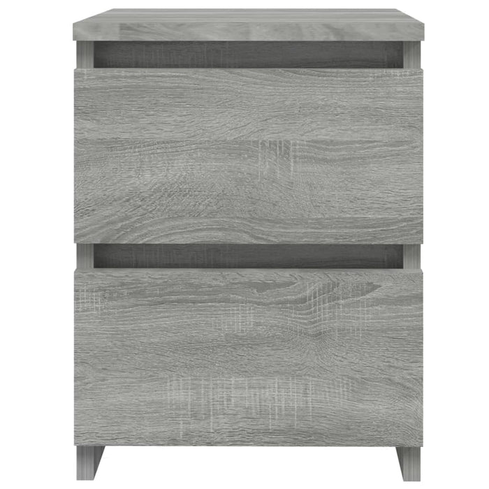 Noptiere 2 buc. gri Sonoma 30x30x40 cm lemn prelucrat WALTI