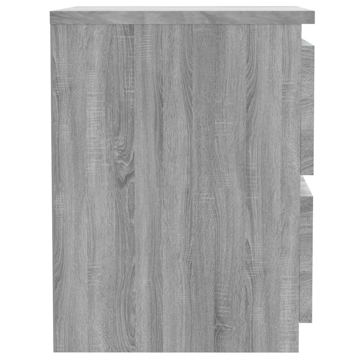 Noptiere 2 buc. gri Sonoma 30x30x40 cm lemn prelucrat WALTI
