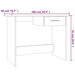 Birou, gri sonoma, 100x50x76 cm, lemn prelucrat - WALTI WALTI
