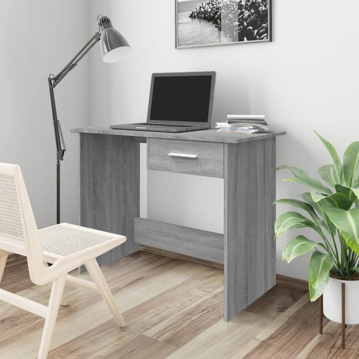 Birou, gri sonoma, 100x50x76 cm, lemn prelucrat - WALTI WALTI