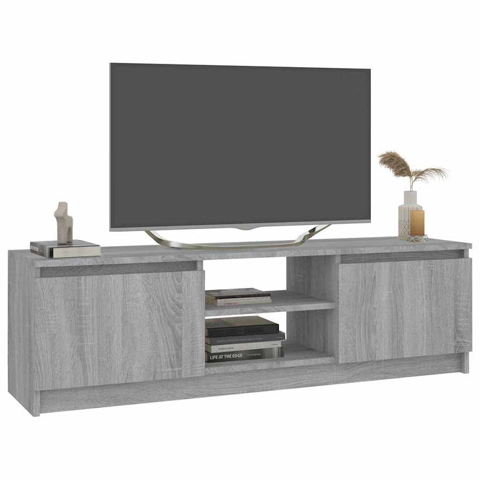 Comodă TV, sonoma gri, 120x30x35,5 cm, lemn prelucrat WALTI