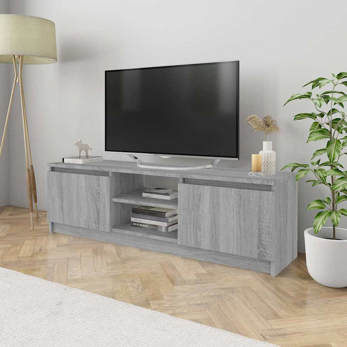 Comodă TV, sonoma gri, 120x30x35,5 cm, lemn prelucrat WALTI