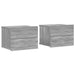 Noptiere, 2 buc., gri sonoma, 40x30x30 cm, lemn prelucrat - WALTI WALTI