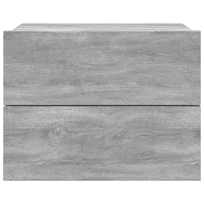 Noptiere, 2 buc., gri sonoma, 40x30x30 cm, lemn prelucrat - WALTI WALTI