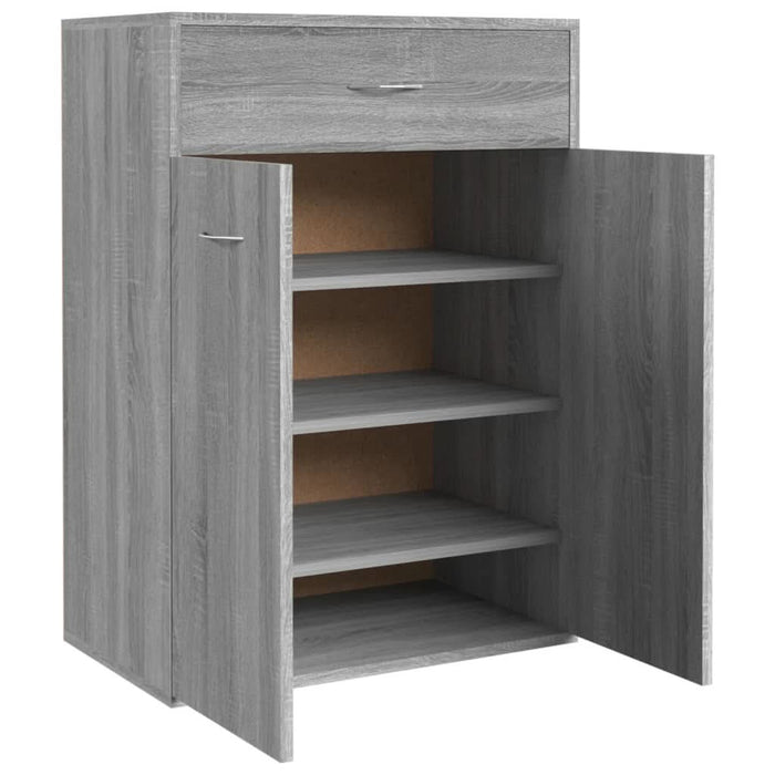 Pantofar, gri sonoma, 60x35x84 cm, lemn compozit - WALTI WALTI