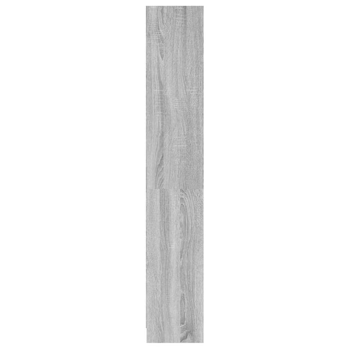 Bibliotecă cu 4 niveluri gri sonoma 60x24x142 cm lemn compozit WALTI