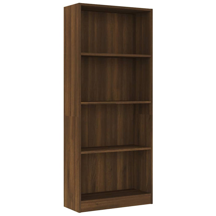 Bibliotecă cu 4 niveluri stejar maro 60x24x142 cm lemn compozit WALTI