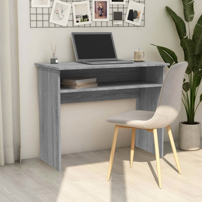 Birou, gri sonoma, 90x50x74 cm, lemn prelucrat - WALTI WALTI