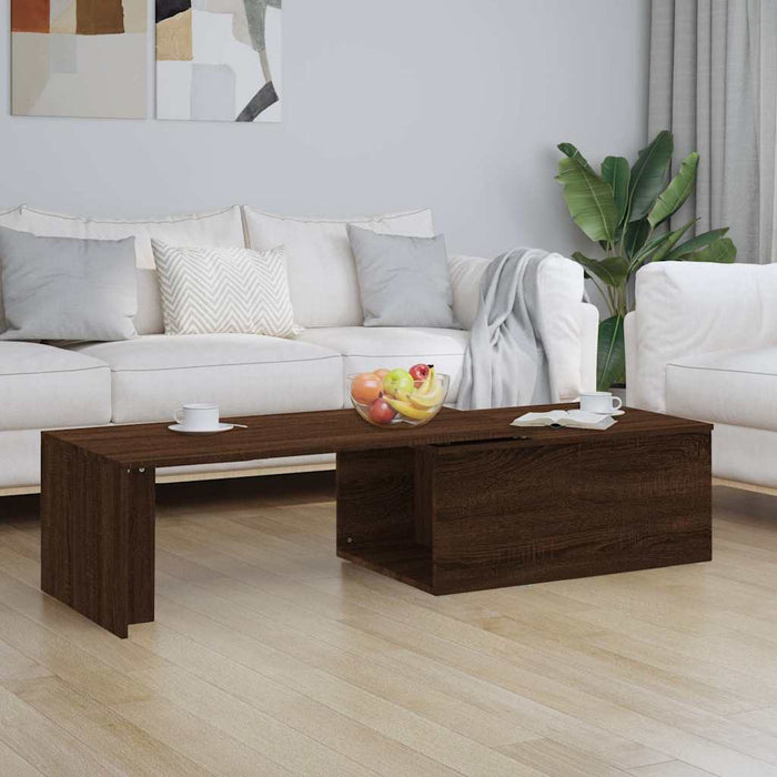 Măsuță de cafea, stejar maro, 150x50x35 cm, lemn prelucrat WALTI