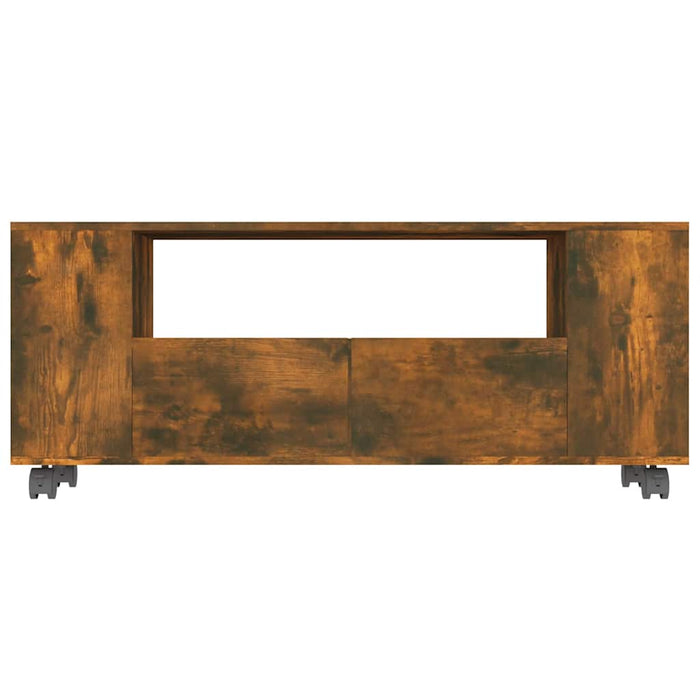 Comodă TV, stejar fumuriu, 120x35x48 cm, lemn prelucrat WALTI