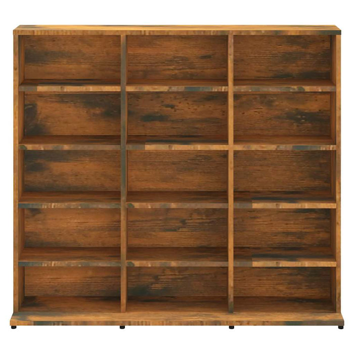 Dulap CD-uri, stejar fumuriu, 100x23x89,5 cm, lemn prelucrat WALTI