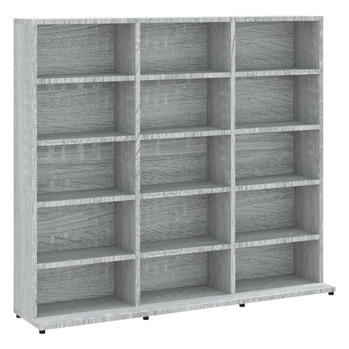 Dulap CD-uri, sonoma gri, 100x23x89,5 cm, lemn prelucrat WALTI