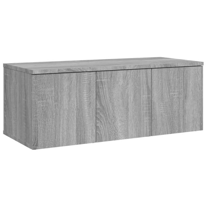 Comodă TV, gri sonoma, 80x34x30 cm, lemn compozit - WALTI WALTI