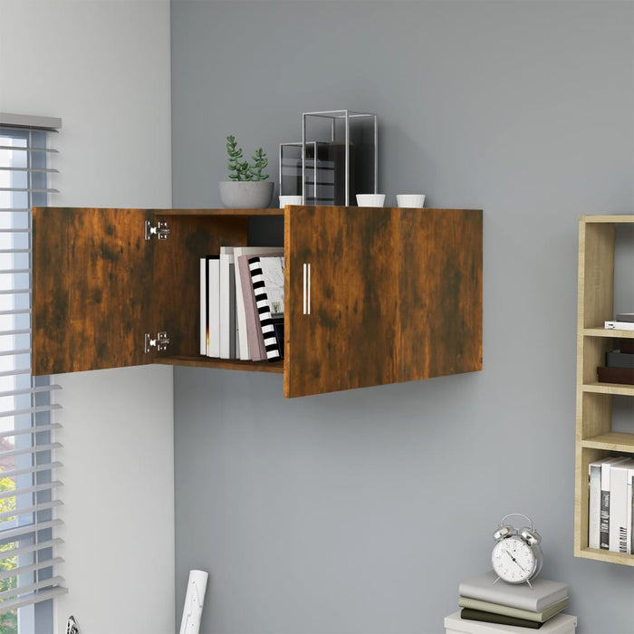 Dulap de perete, stejar fumuriu, 80x39x40 cm, lemn prelucrat - WALTI WALTI