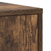 Dulap de baie, stejar fumuriu, 30x30x183,5 cm, lemn prelucrat - WALTI WALTI
