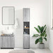 Dulap de baie, sonoma gri, 30x30x183,5 cm, lemn prelucrat - WALTI WALTI