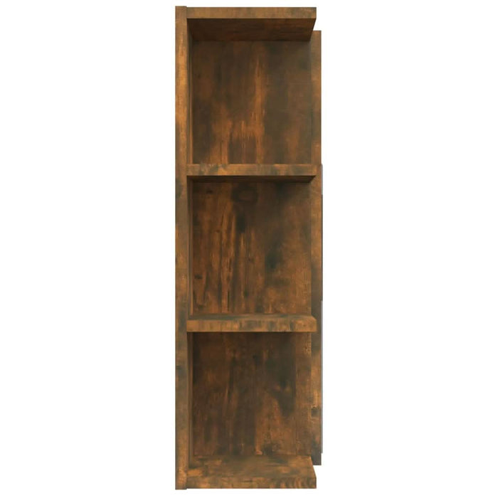 Dulap baie cu oglindă stejar fumuriu 80x20,5x64cm lemn compozit - WALTI WALTI