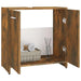 Dulap de baie, stejar fumuriu, 60x33x60 cm, lemn prelucrat - WALTI WALTI