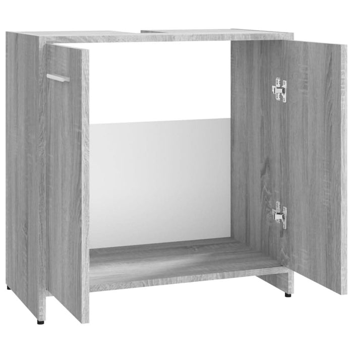 Dulap de baie, gri sonoma, 60x33x60 cm, lemn prelucrat - WALTI WALTI