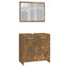 Set de mobilier de baie, stejar fumuriu, lemn prelucrat - WALTI WALTI