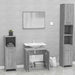 Set de mobilier de baie, gri sonoma, lemn prelucrat - WALTI WALTI