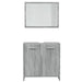 Set de mobilier de baie, gri sonoma, lemn prelucrat - WALTI WALTI