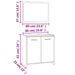 Set de mobilier de baie, gri sonoma, lemn prelucrat - WALTI WALTI