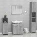 Set de mobilier de baie, gri sonoma, lemn prelucrat - WALTI WALTI