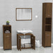 Set de mobilier de baie, stejar maro, lemn prelucrat - WALTI WALTI