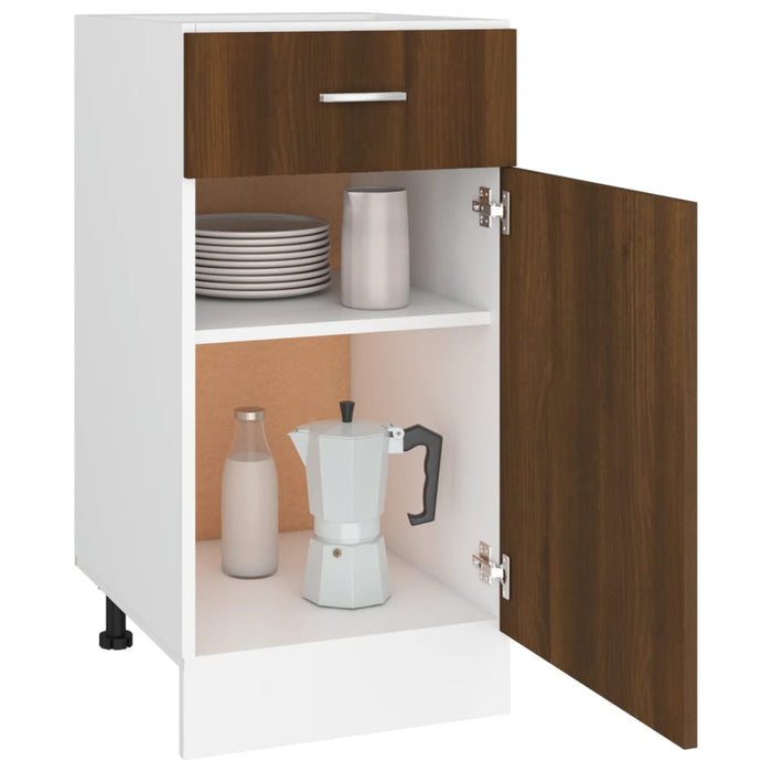 Dulap inferior cu sertar “Lyon” stejar maro 40x46x81,5cm WALTI
