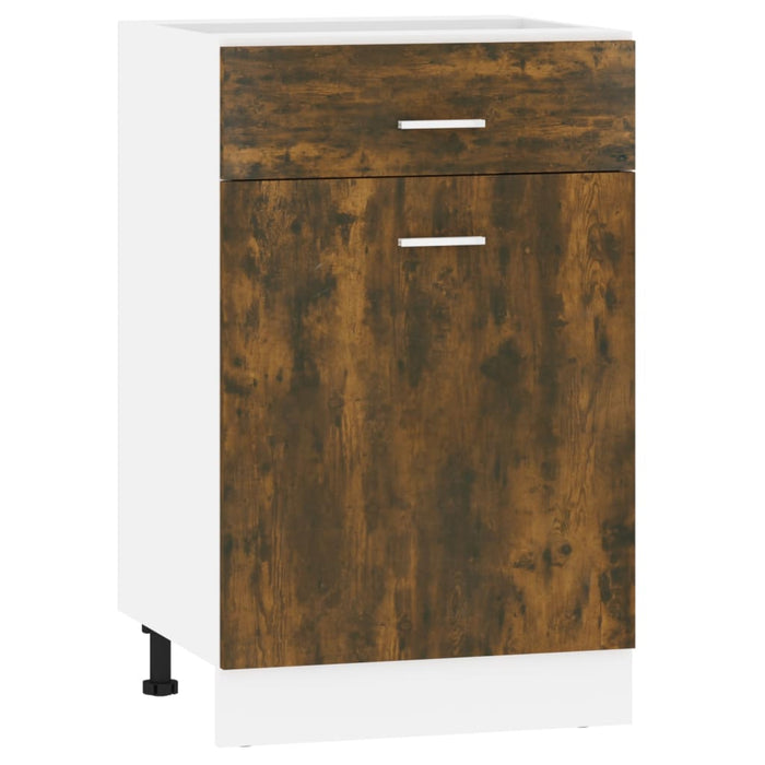 Dulap inferior cu sertar “Lyon”, stejar fumuriu, 50x46x81,5 cm - WALTI WALTI