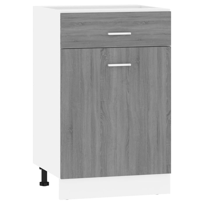 Dulap inferior cu sertar “Lyon” gri sonoma 50x46x81,5cm WALTI