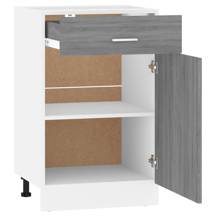 Dulap inferior cu sertar “Lyon” gri sonoma 50x46x81,5cm WALTI
