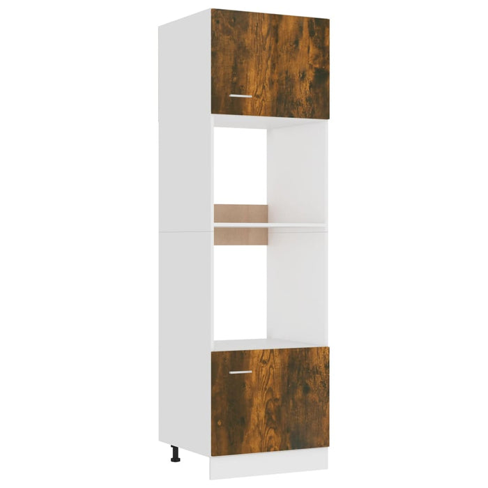 Dulap cuptor microunde “Lyon” stejar afumat 60x57x207cm WALTI