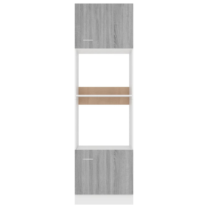 Dulap cuptor microunde “Lyon”, gri sonoma, 60x57x207cm WALTI