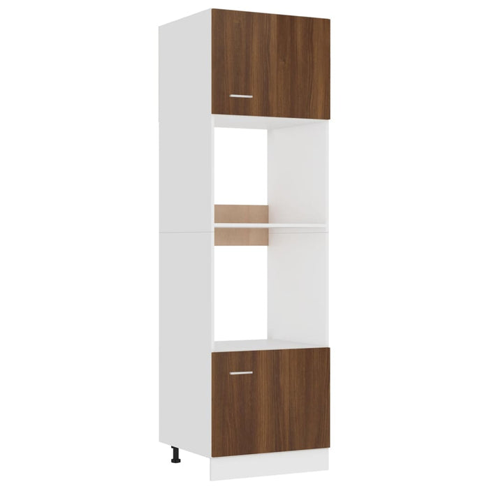Dulap cuptor microunde “Lyon” stejar maro 60x57x207 cm WALTI