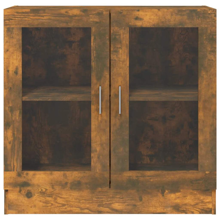 Dulap cu vitrină, stejar fumuriu 82,5x30,5x80 cm lemn prelucrat - WALTI WALTI