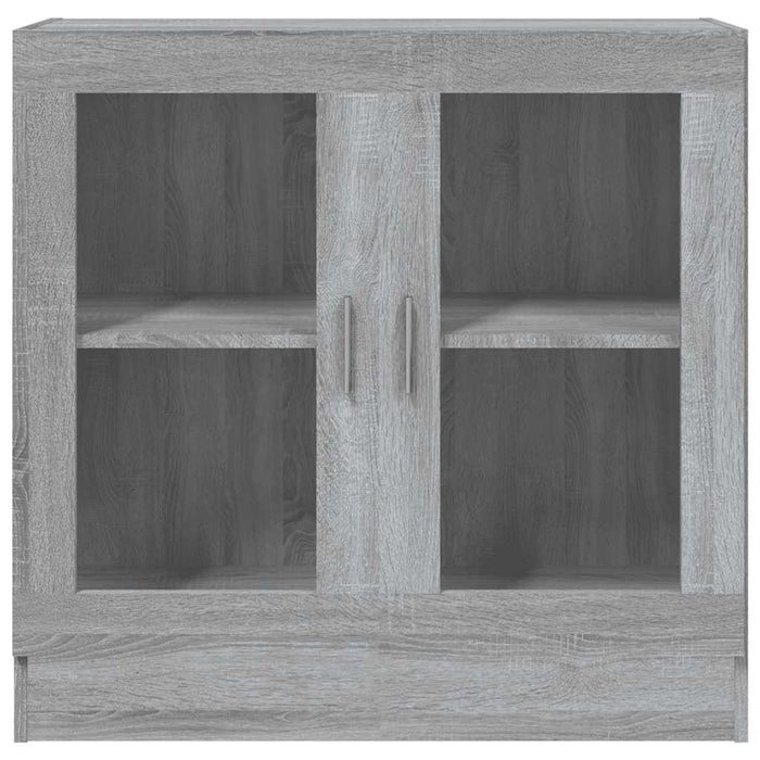 Dulap cu vitrină, gri sonoma, 82,5x30,5x80 cm, lemn prelucrat - WALTI WALTI