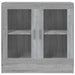 Dulap cu vitrină, gri sonoma, 82,5x30,5x80 cm, lemn prelucrat - WALTI WALTI