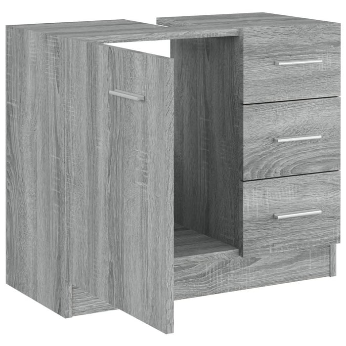 Dulap de chiuvetă, gri sonoma, 63x30x54 cm, lemn prelucrat - WALTI WALTI