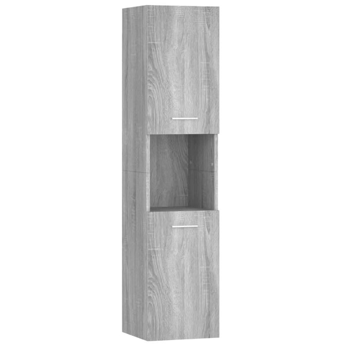 Dulap de baie, sonoma gri, 30x30x130 cm, lemn prelucrat - WALTI WALTI